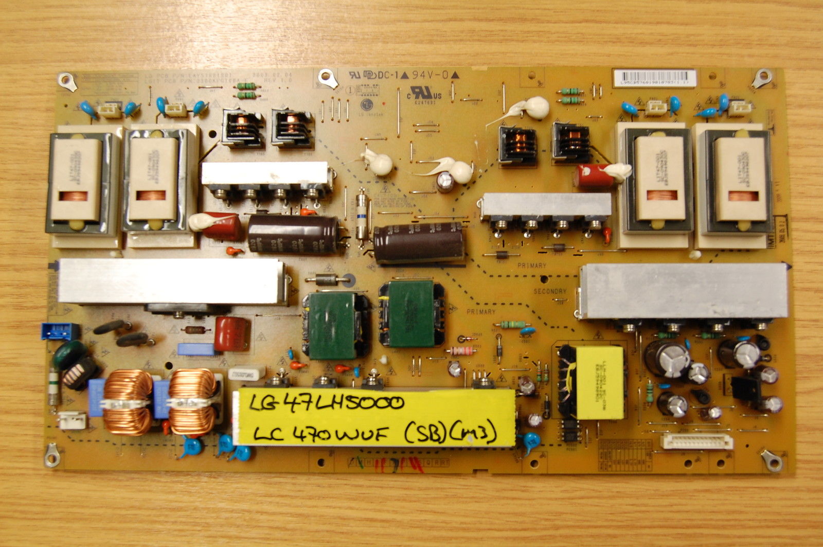 LG EAY57681901 Power Supply Board for 47LH50000 Using 470WUF